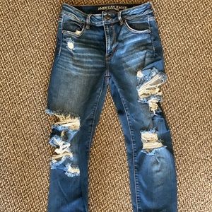 American eagle ripped jeans